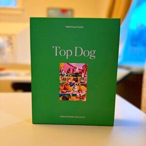 Piecework Puzzles "Top Dog" 1000 Piece Jigsaw Puzzle-COMPLETE!